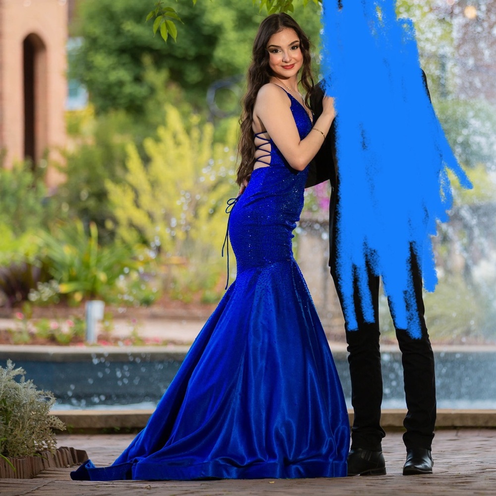 prom/pageant royal blue dress